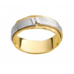 Ring bicolor met zirconium - 12238