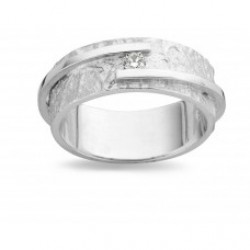 Ring wit goud met zirconium - 11962