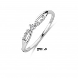 Ring zilver met zircinia - 615735