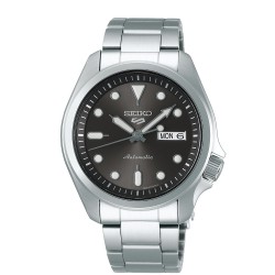 Seiko 5 Sports-automatic-band  staal-grijze wijzerplaat-40mm-10atm - 613081