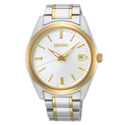 Seiko-stalen kast en band bicolor-witte wijzerplaat-40.2mm-10atm - 613672