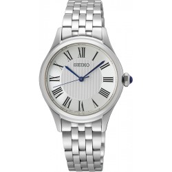 Seiko Ladies-kast en  band staal -witte wijzerplaat-29.6mm-5atm - 616441