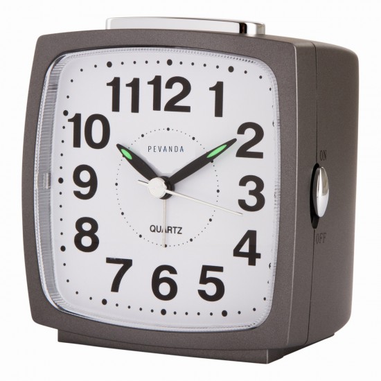 Wekker quartz alarm clock snooze-light-silent - 610680