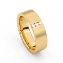 Ring geel goud met diamant - 45073
